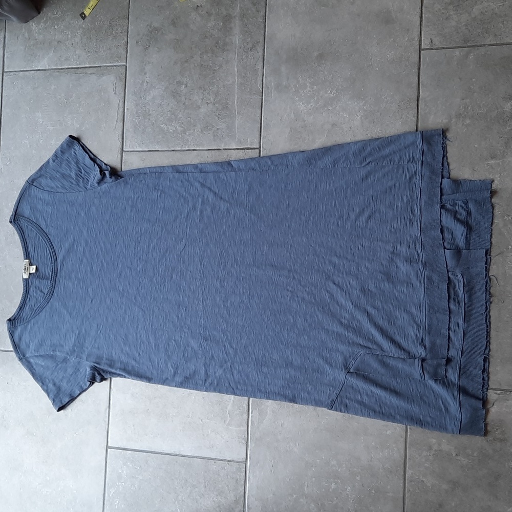 Dylan Blue Midi Tshirt Fabric Dress